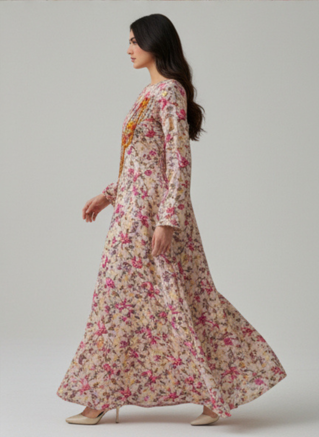 Luxury Embroidered Cotton Mukhawar with shaila (B3)