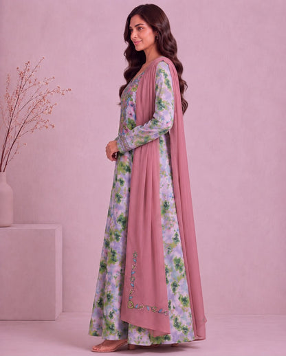 Yasmeen Al Khaleej Mukhawar With Shela - Dusty Pink – B 4