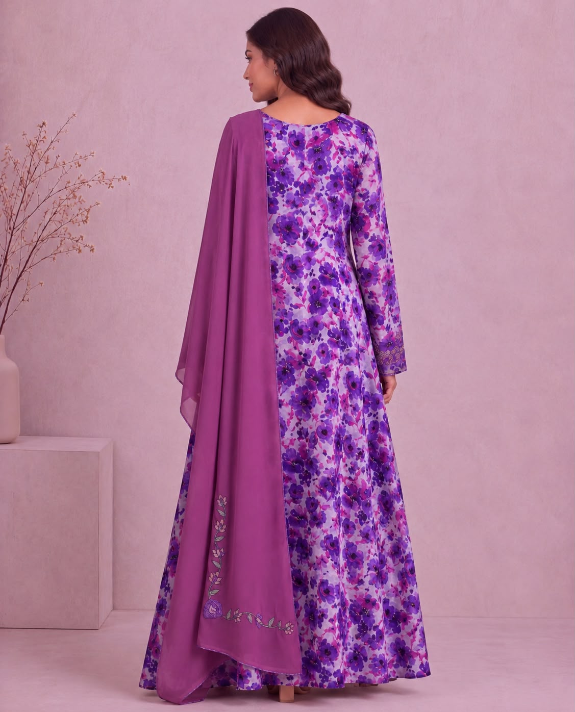 Yasmeen Al Khaleej Mukhawar With Shela - Deep Puple  – B 4