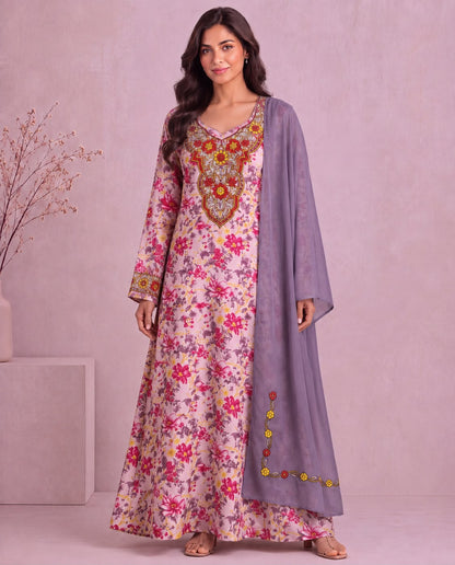 Yasmeen Al Khaleej Mukhawar With Shela - Rose Pink – B 3