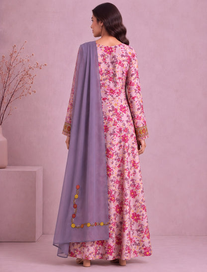 Yasmeen Al Khaleej Mukhawar With Shela - Rose Pink – B 3