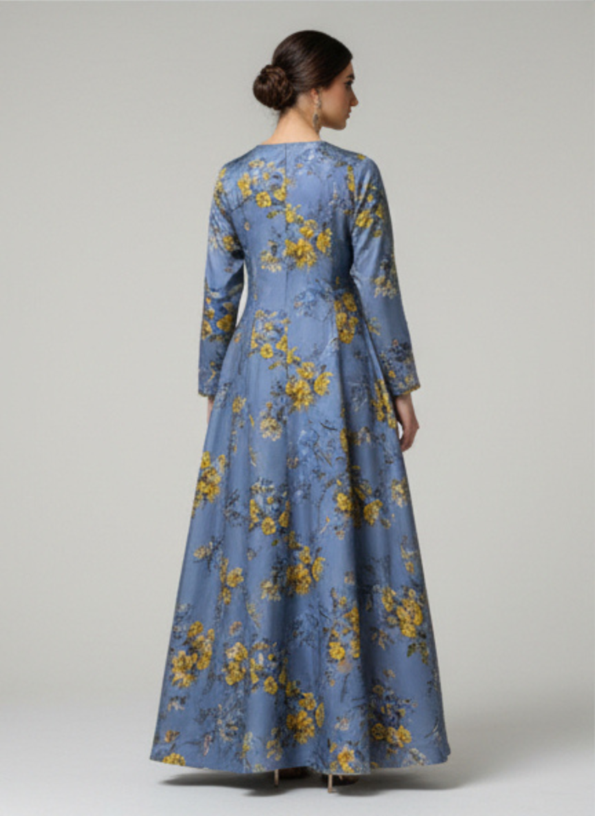 Luxury Embroidered Cotton Mukhawar with shaila (B4)