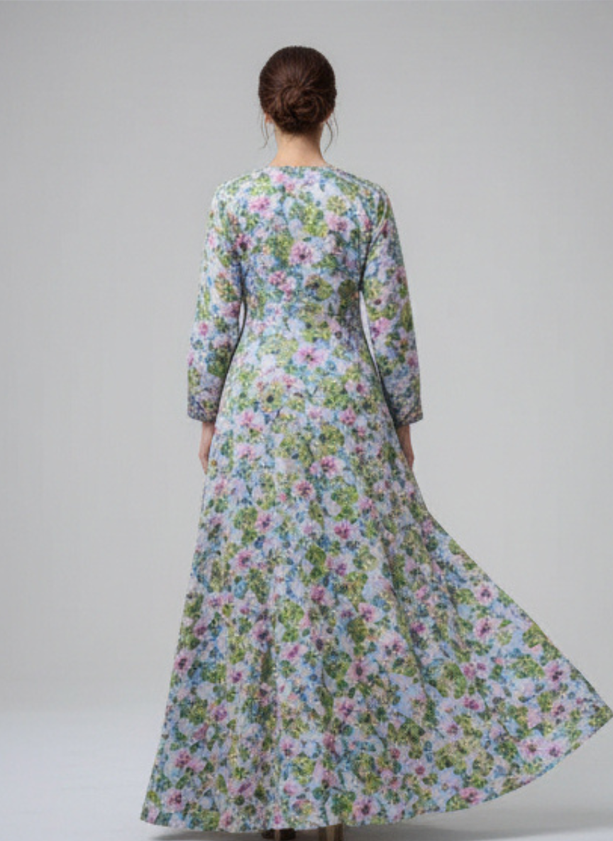 Luxury Embroidered Cotton Mukhawar with shaila (B4)