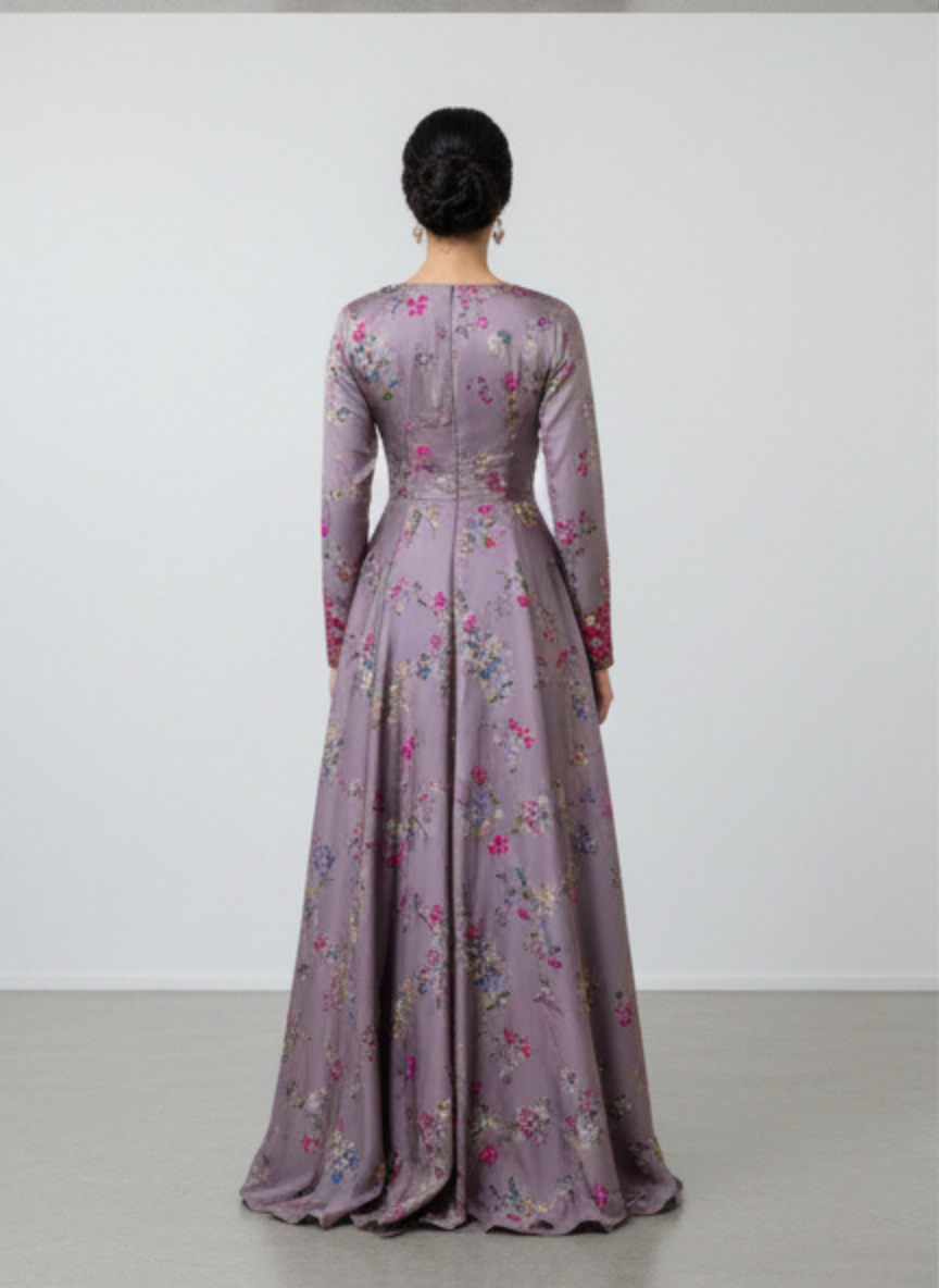 Luxury Embroidered Cotton Mukhawar with shaila (B4)