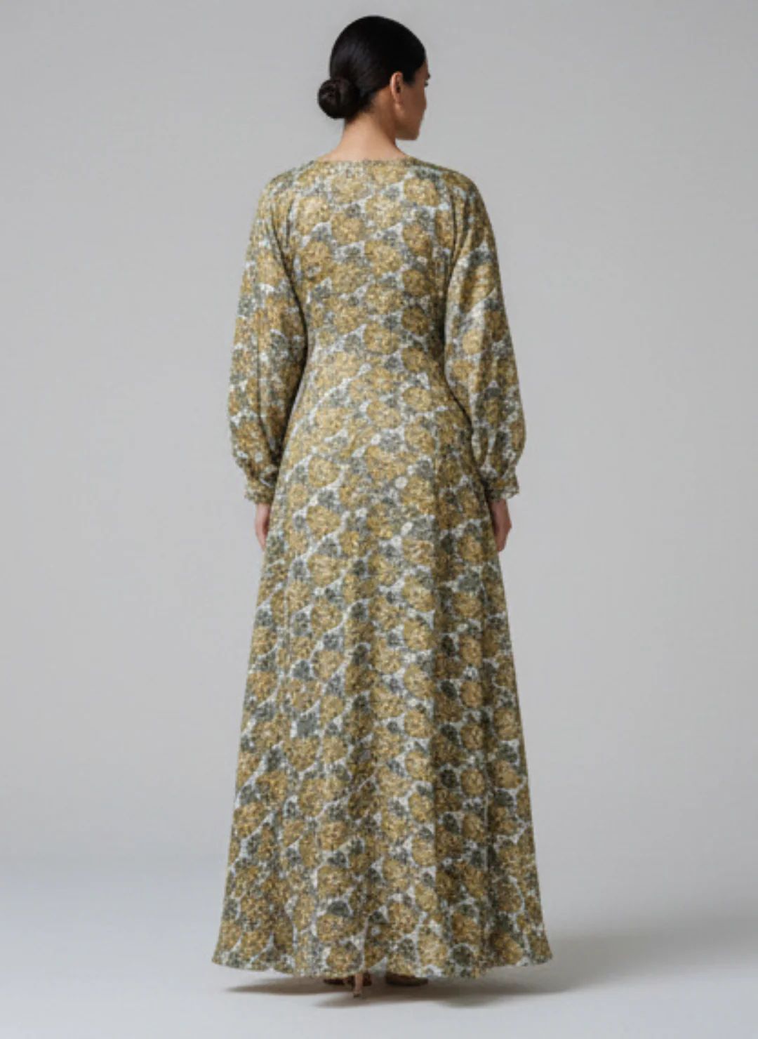 Elegant Floral Embroidered Mukhawar -Brown  (C8)