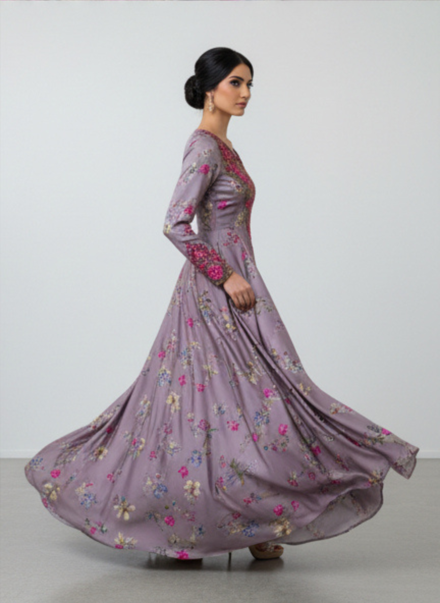Luxury Embroidered Cotton Mukhawar with shaila (B4)