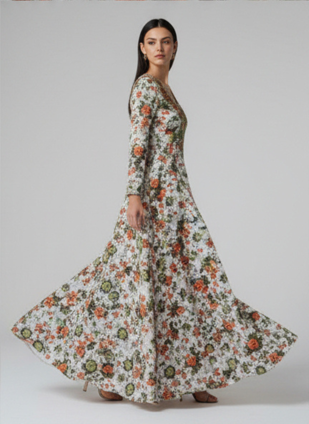 Luxury Embroidered Cotton Mukhawar with shaila (B7 O,R)