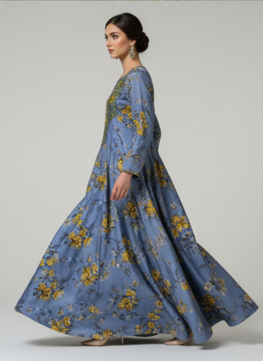 Luxury Embroidered Cotton Mukhawar with shaila (B4)