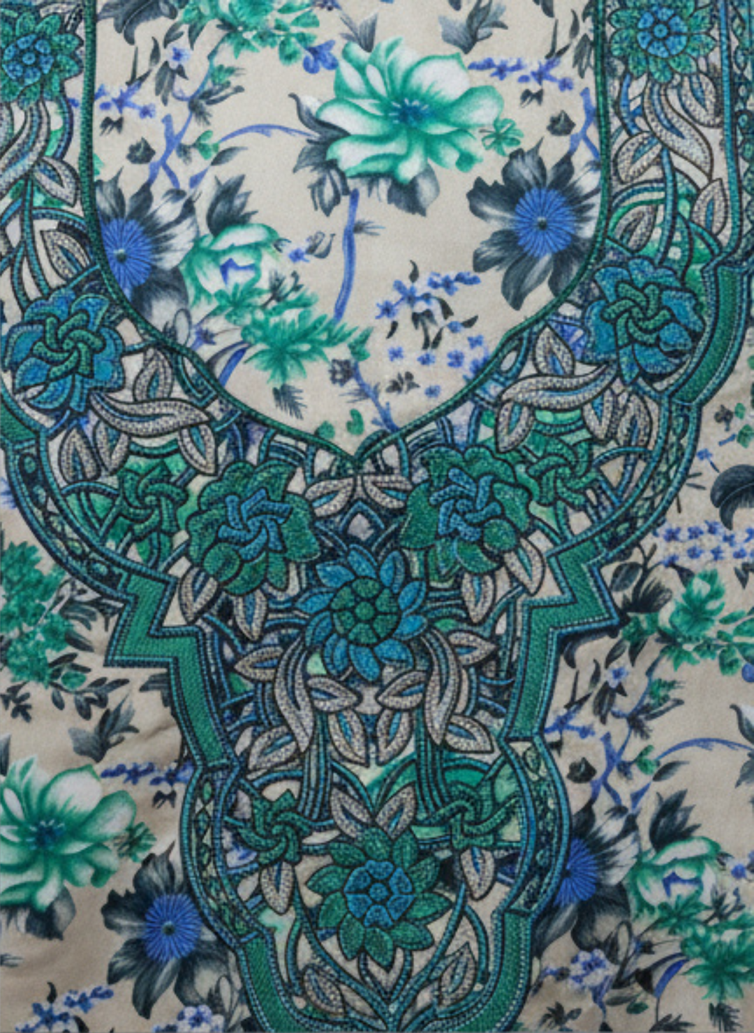 Luxury Embroidered Cotton Mukhawar with shaila (B3)