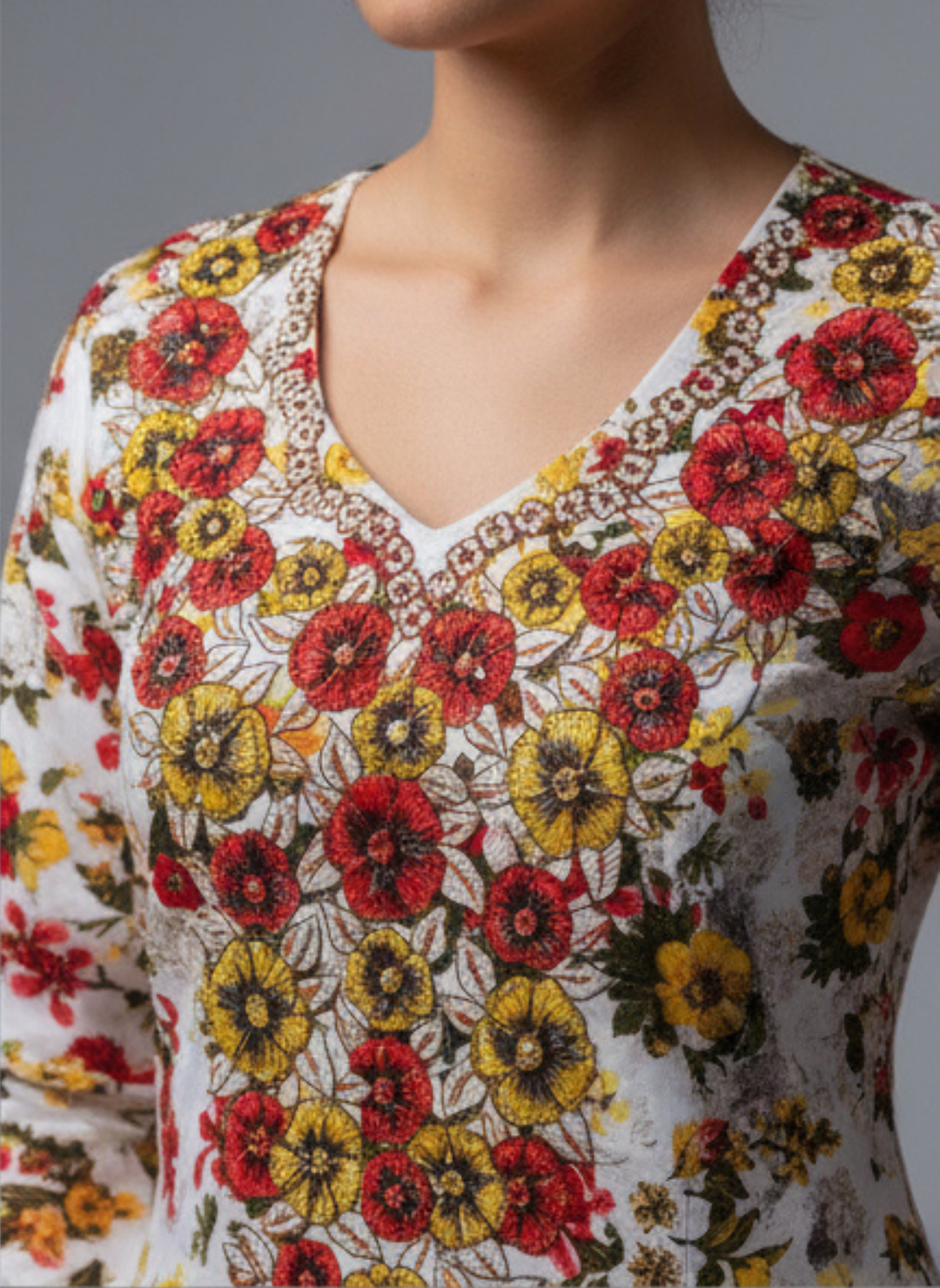 Luxury Embroidered Cotton Mukhawar with shaila (B7 O,R)