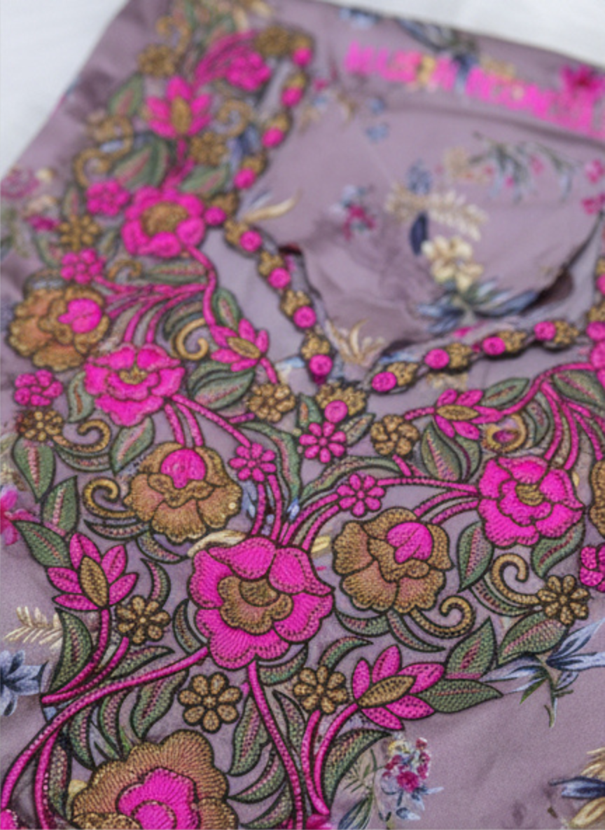 Luxury Embroidered Cotton Mukhawar with shaila (B4)