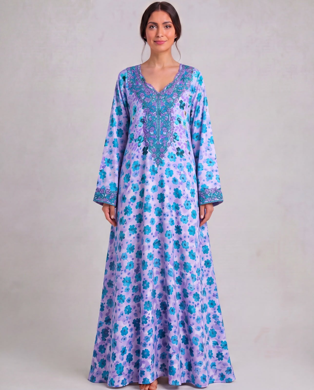 Rabea Al Ward Mukhawar Purple & Sky blue  - C3