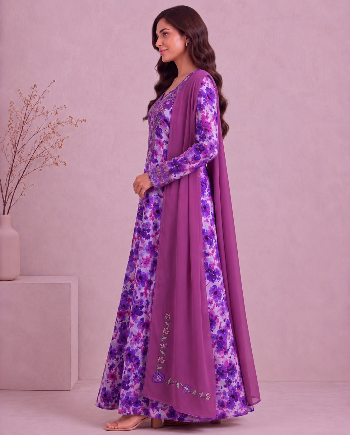Yasmeen Al Khaleej Mukhawar With Shela - Deep Puple  – B 4