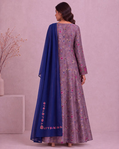 Yasmeen Al Khaleej Mukhawar With Shela - Ash Grey – B 4
