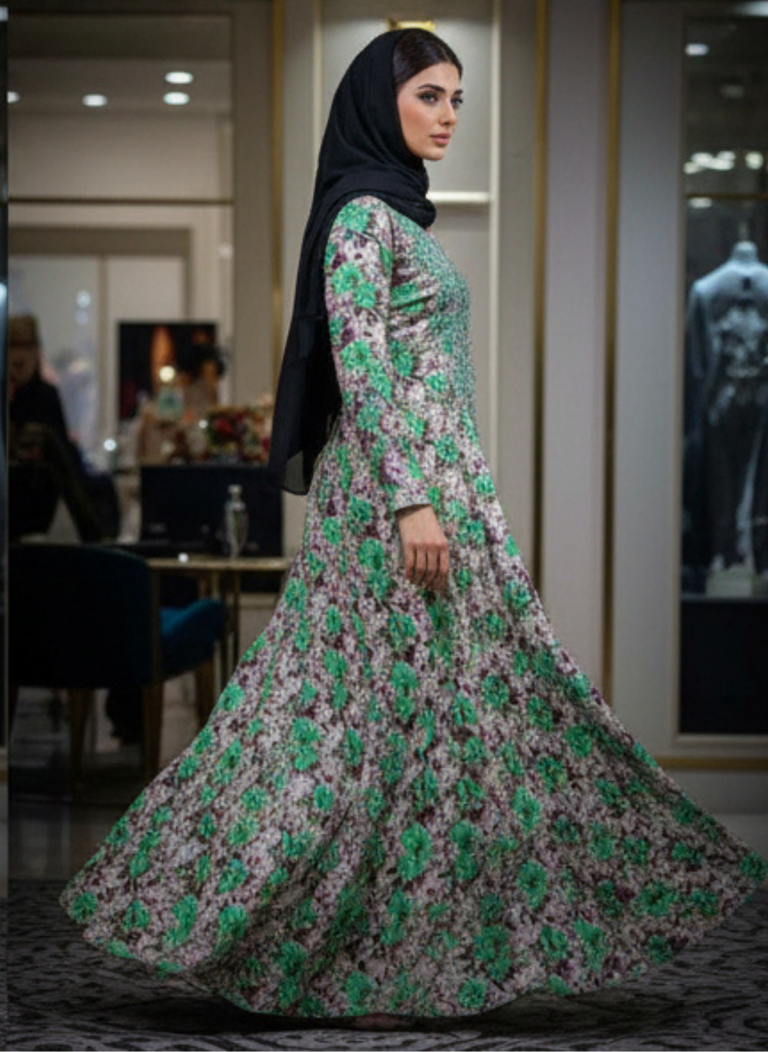 Premium Stone Cotton Mukhawar with shaila (A5)