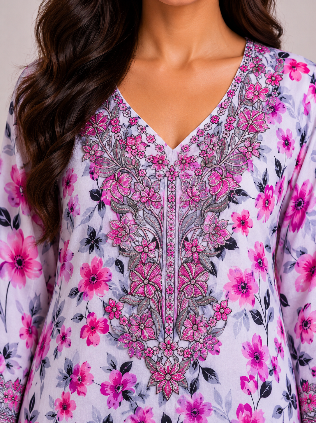 Rabea Al Ward Mukhawar Pink & White - C4