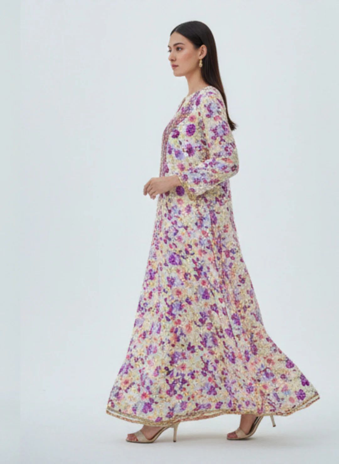 Elegant Floral Embroidered Mukhawar -  (C3)