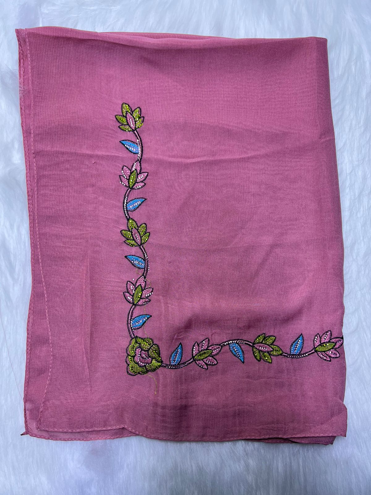 Luxury Embroidered Cotton Mukhawar with shaila (B4)