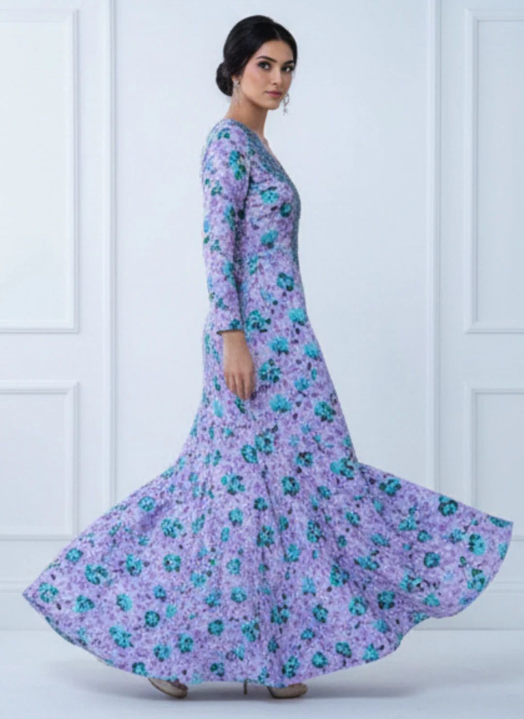 Elegant Floral Embroidered Mukhawar -  (C3)