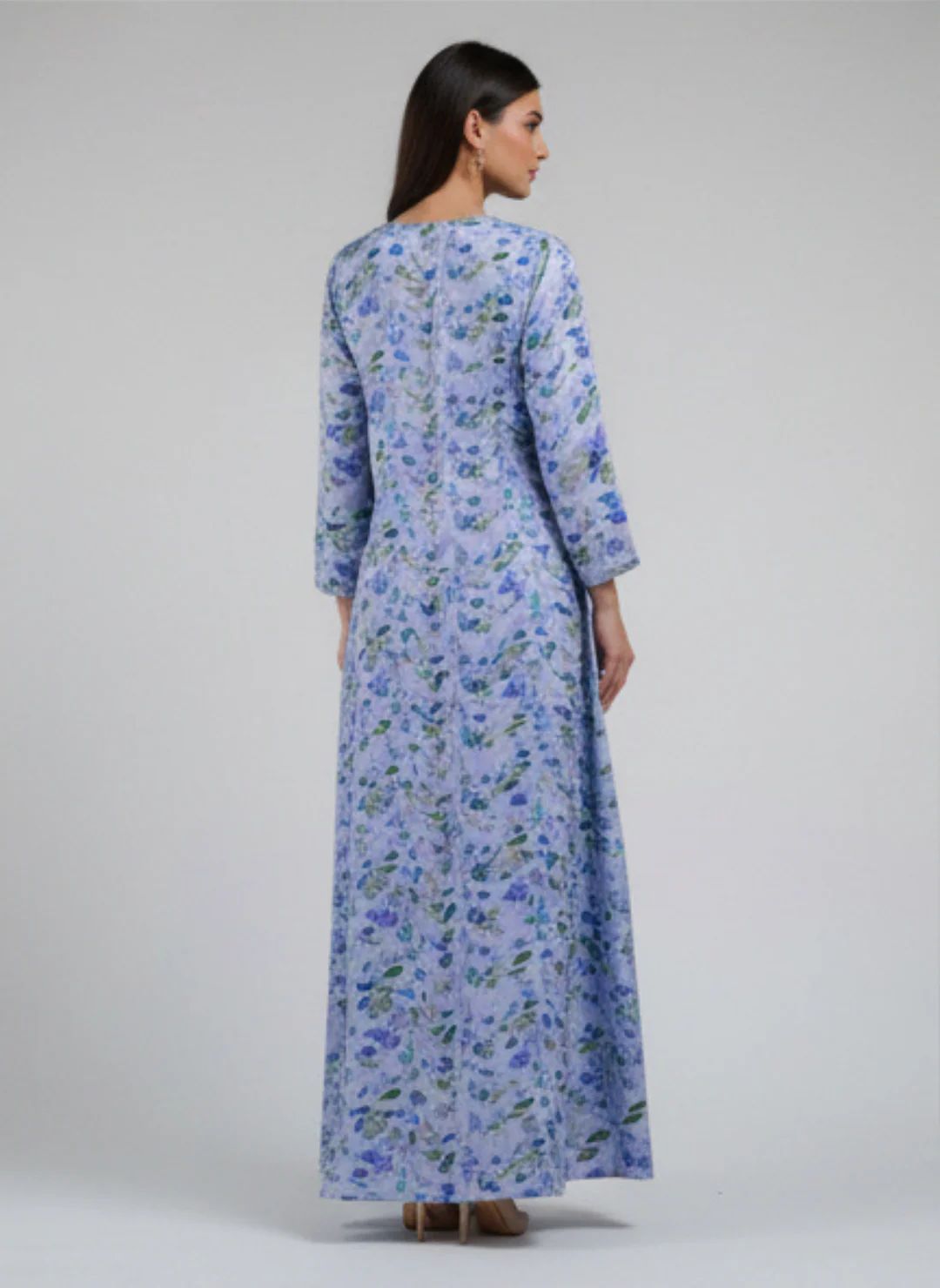 Elegant Floral Embroidered Mukhawar -Blue  (C6)