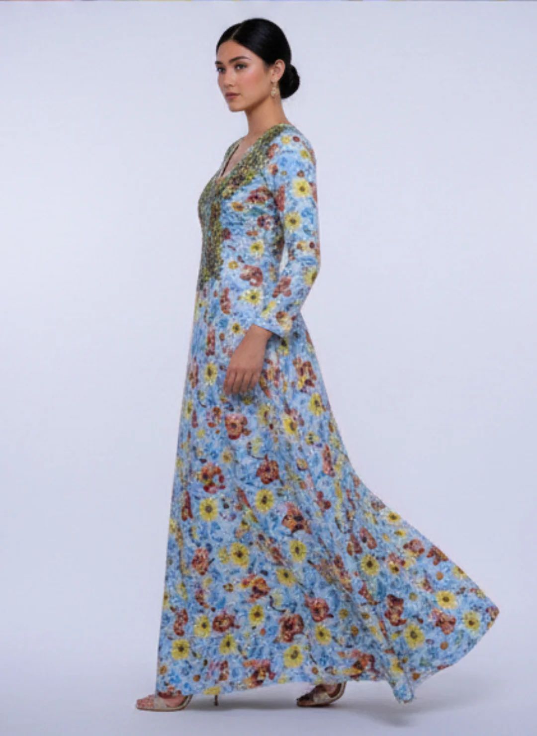 Elegant Floral Embroidered Mukhawar -  (C3)