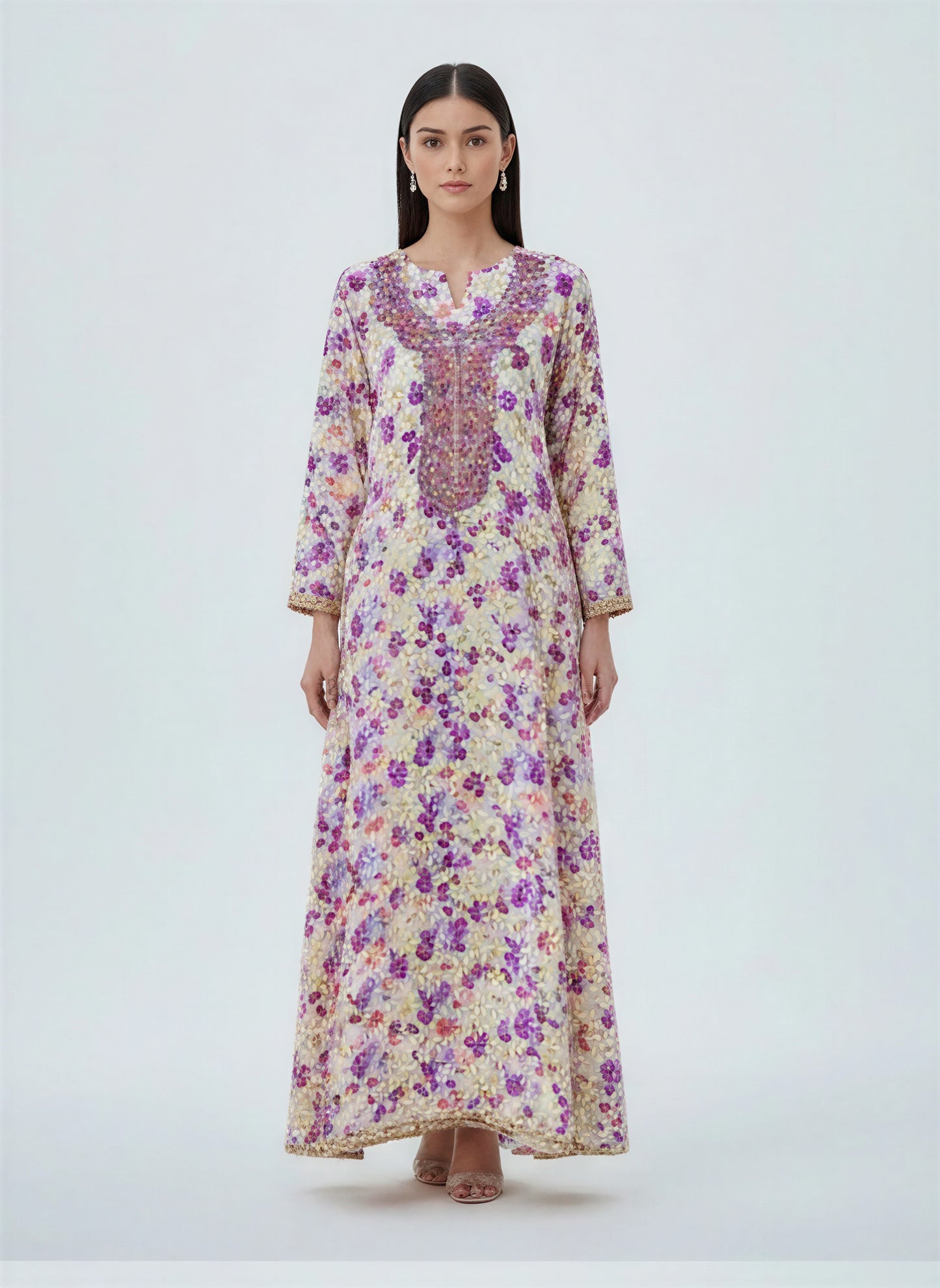 Elegant Floral Embroidered Mukhawar -  (C3)