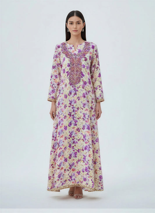 Elegant Floral Embroidered Mukhawar -  (C3)