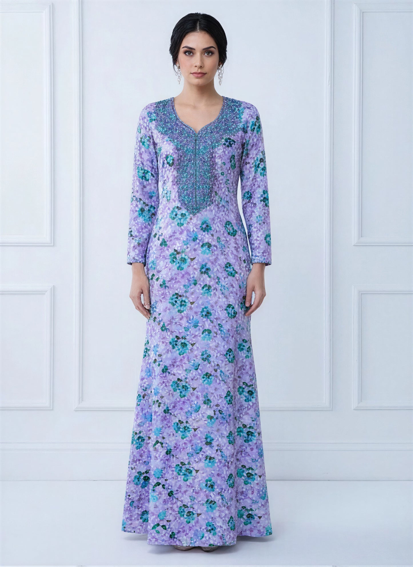 Elegant Floral Embroidered Mukhawar -  (C3)
